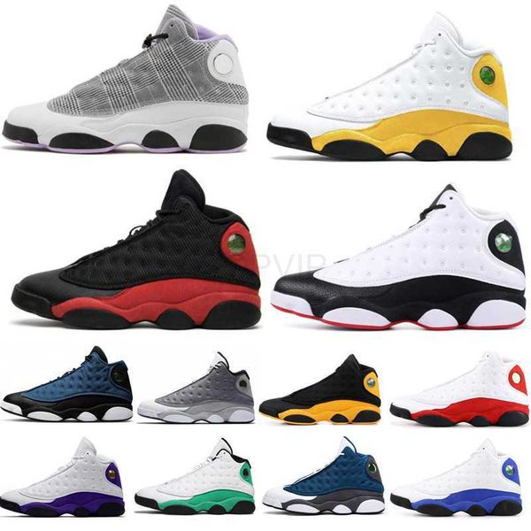 

jumpman 13 basketball shoes black flint 13s del sol playground navy university blue black cat court purple starfish mens sports trainers sne
