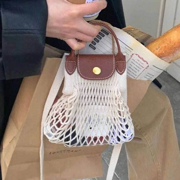 

nxy summer luxury hollow mesh women tote bag brand design shoulder crossbody female fashion woven small knit shopper purse 230424