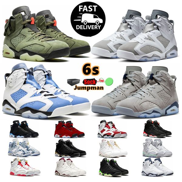 

2023 jumpman 6 basketball shoes for men women 6s toro red oreo midnight navy unc cool grey georgetown infrared white university blue trainer