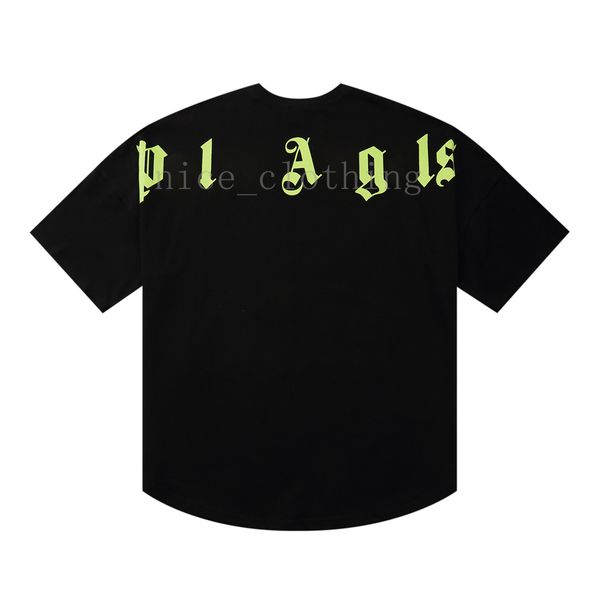 

designer pa t-shirt luxury tees print palms t shirts mens womens angle short sleeve casual streetwear clothing clothes, White;black