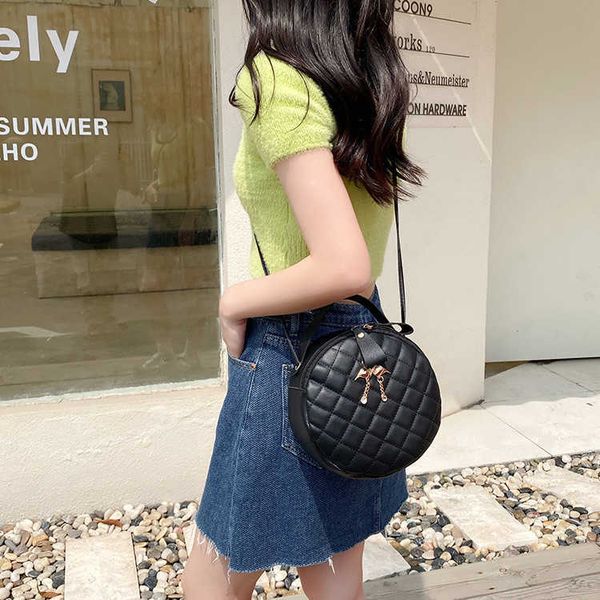 

shopping bags women's pu luxury shoulder hand bag crossbody fashion ladies purses and handbags solid color small round bags for women c