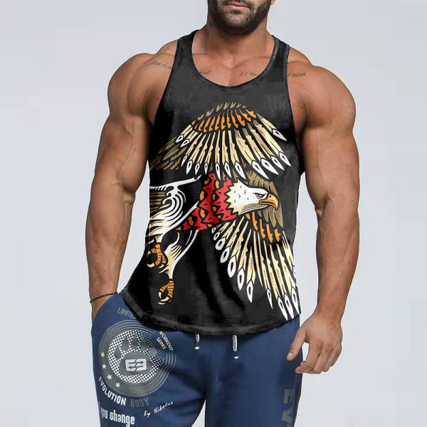 

men' tank fashion cotton sleeveless shirts tank men fitness shirt mens singlet bodybuilding workout gym vest fitness men 230428, White;black