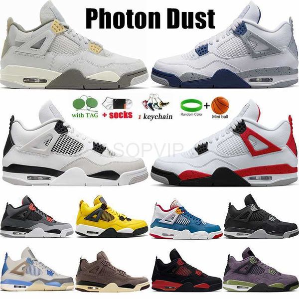 

jumpman 4 basketball shoes 4s military black canvas university red cement sail violet ore midnight navy tech white oreo pn dust mens