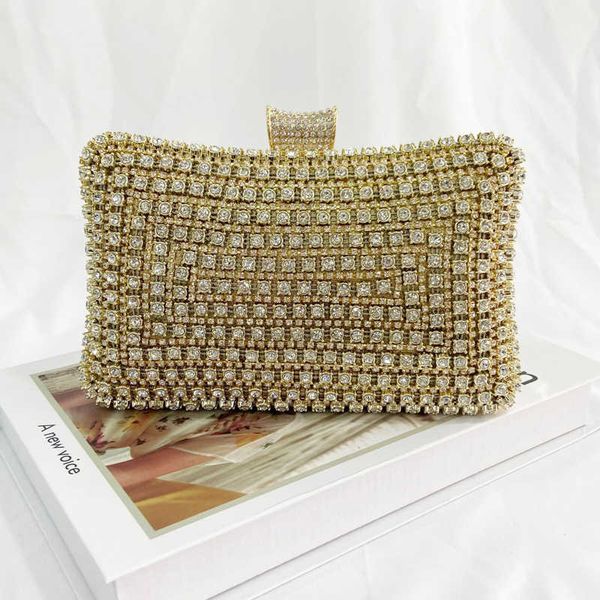 

fashion evening bags handle rhinestones clutch for women wedding party purses and handbag designer tote shoulder female purse 230523bj