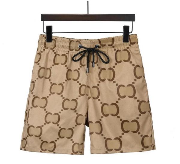 

summer men shorts knee length designers shorts quick drying swimwear printing oversized board beach pants mens swim short asian, White;black