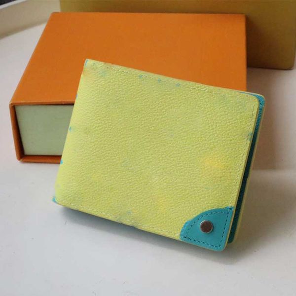 

m82005 designer wallet luxury short wallets 5a credit card holder yellow canvas leather purse pouch fashion messenger bank card case, Red;black