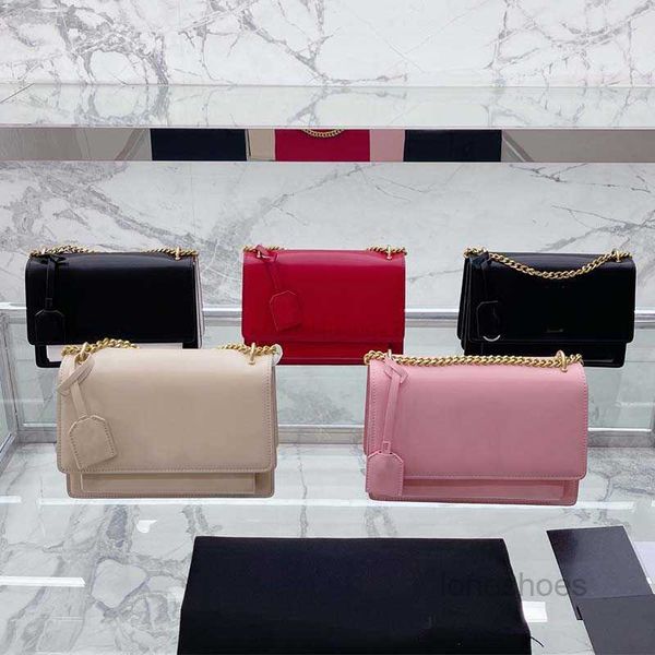 

evening bags flap handbag golden chain crossbody bags classic letters shoulder bag clutch purse plain wallets genuine leather key with lock