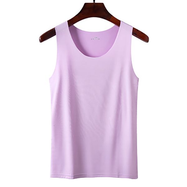 

women's tanks camis summer women casual seamless tank ice silk o neck sleeveless vest lady breathable quick dry plus size shirt clothi, White