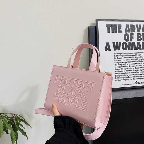 

bag female new messenger letter bag womenbag embossed tote bag