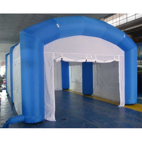 

6x4x3mh manufacturer design oxford inflatable rectangular tent blue square marquee for wedding and event 6x4x3meters, Black;white