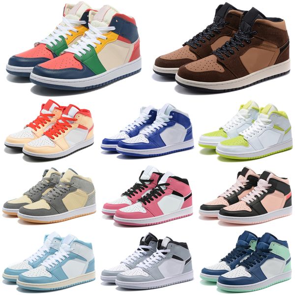 

jumpmans 1 brown men basketball shoes 1s university blue lucky green chicago lost and found taxi black phantom womens mens trainers sports s