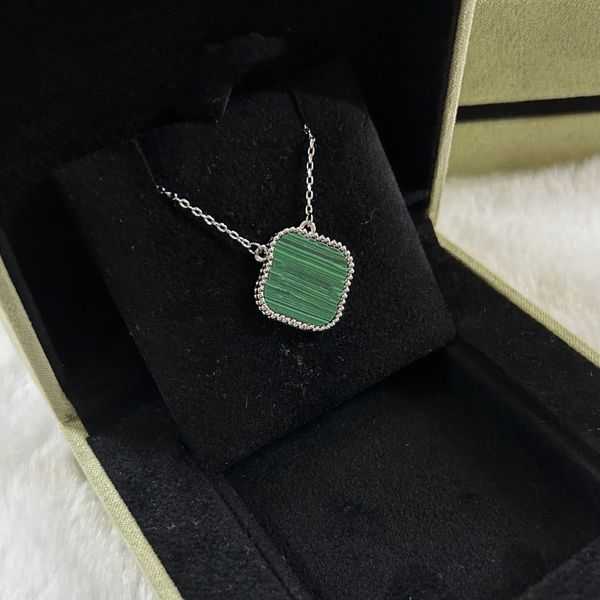 

brand flowers chokers designer pendant necklaces van clover woman fashion jewelry women gold necklace cjeweler four leaf ten flowers chokers, Silver