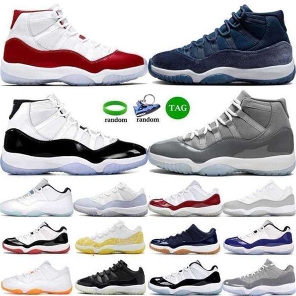 

11s 11 Basketball Shoes Men Women Cherry Low Cool Grey Midnight Navy Gamma Blue Trainers Sports Outdoor size eur 36-47, Beige
