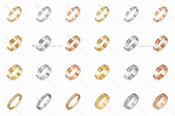 

fashion love ring designer ring lovers classic band luxury jewelry titanium steel gold-plated never fade not allergic gold silver rose gold