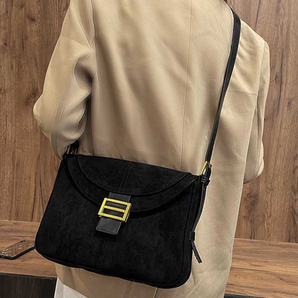 

purse style autumn and winter bag women's new fashion frosted sling single shoulder messenger bag solid color texture small square clea