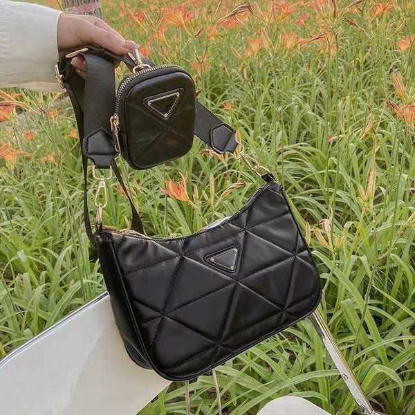 

evening bags totes prabag the tote bag 2 in1 designer bags women leather handbag sling elegant shoulder bag for ladies purse 220919multi po