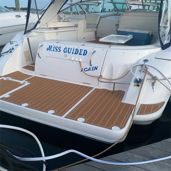 

2002 cruiser yachts 3470 express swim platform cockpit pad boat eva teak floor