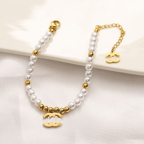 

pearl women bracelet love chains bracelet designer gold plated jewelry wedding party accessories 2023 new gifts bracelet wholesale, Black