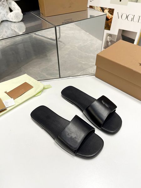 

2023 fashion leather block heel ladies sandals women slippers designer sandal wedding party shoes belt 0412, Black