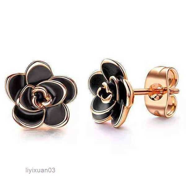 

stud big brand elegant camellia pearl earrings stud earrings charm flower earrings for women jewelry girl earring accessories 2021 aa220318, Golden;silver