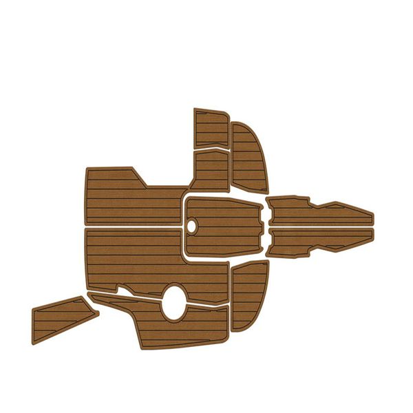 

2018 monterey 234 ss cockpit pad boat eva foam faux teak deck floor mat flooring