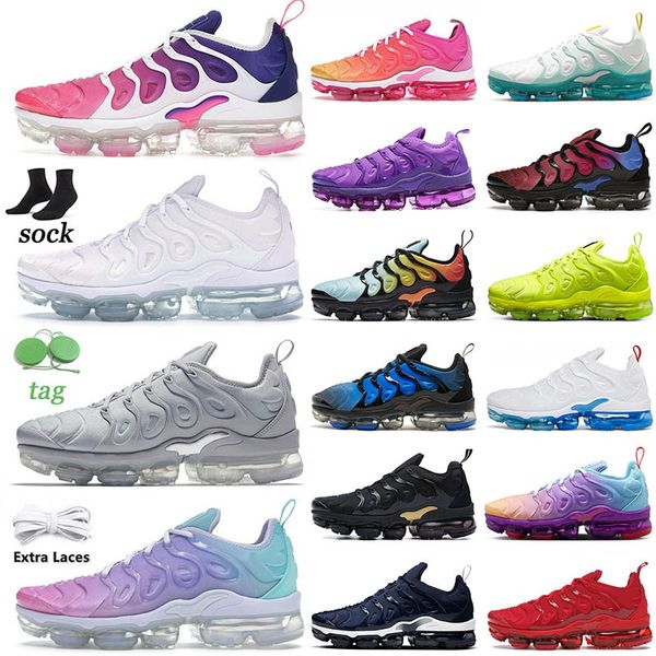

mens tn plus tns running shoes for men women vapores maxes triple black white pink rise regency purple lemon lime volt multi gradient mens t