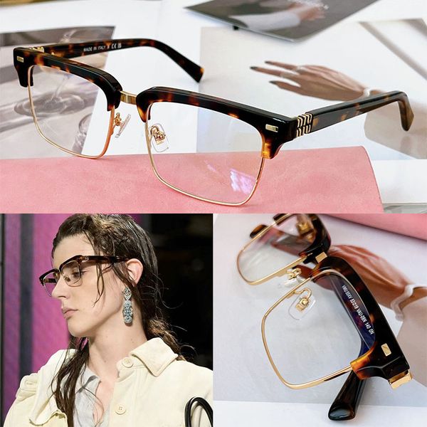 

Business fashion men and women designer square half frame gold rimmed sunglasses with acetate frame metal niuniunu logo on temples luxurious VMU55XV Gafas de sol