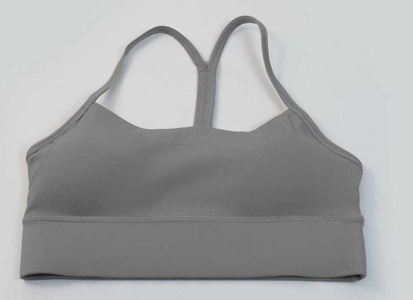 

lulus align yoga outfits women running crop gym clothing for fitness impact woman sports bra without bones girls yoga wear8524, Gray