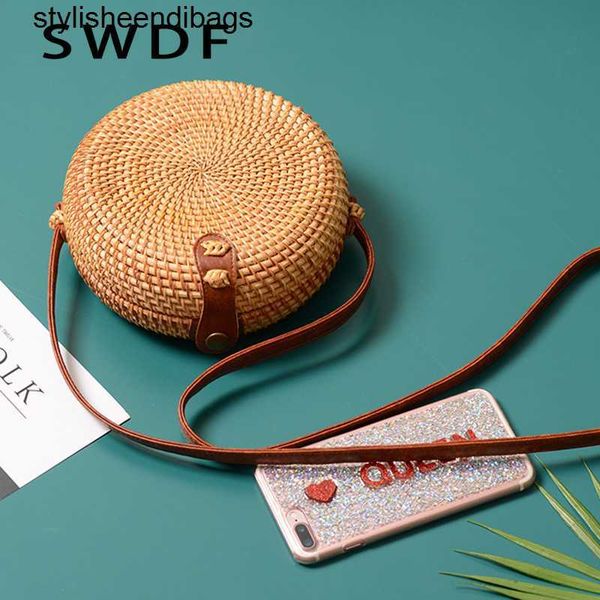 

stylisheendibags shoulder bags swdf square round mulit style straw bag handbags women summer rattan bag handmade woven beach circle bohemia