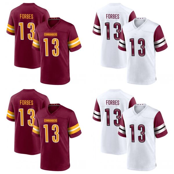 

13 emmanuel forbes washingtons football jerseys commander red white men women youth, Black;red