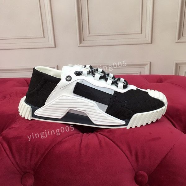

designer brand quality sneakers men women shoes print check trainer platform trainers striped sneaker suede shoes2023, Black