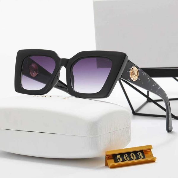 

overseas 2022 new men's and women's box head sunglasses tourism glasses special 5603, White;black