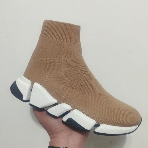 

2023 b* designers loafers socks men and women of shiny knitting embossed women's running shoes socks shoe host speed boots shoes, Black