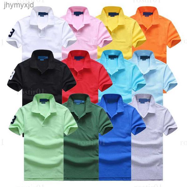 

mens designer polo ralph brand small horse crocodile embroidery clothing men fabric letter tshirts collar casual t-shirt tee laurens shirt, White;black