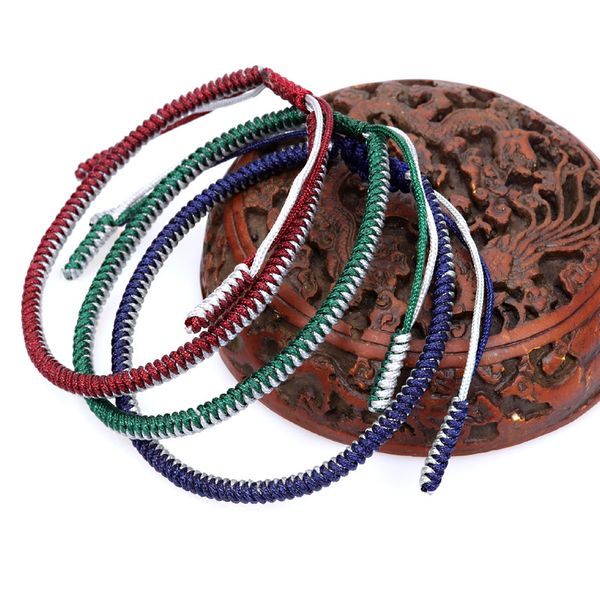

classic design 2 colors mixed woven diamond knot bracelet for gift, Golden;silver