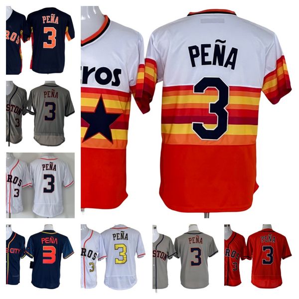 

s-3xl houston astr baseball jerseys 3 jeremy pena blank men, Blue;black