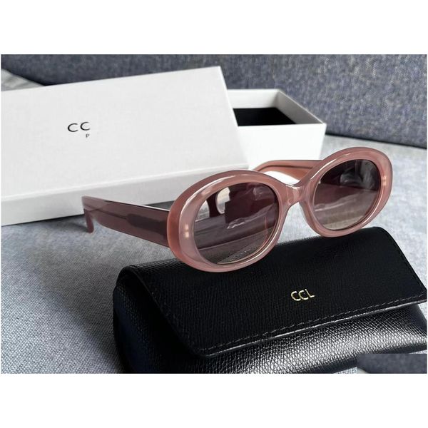 

frame Glasses Sunglasses Sunglasses Retro Cats Eye for Women Ces Arc De Triomphe Oval French High Street Drop Delivery Fashion A livery