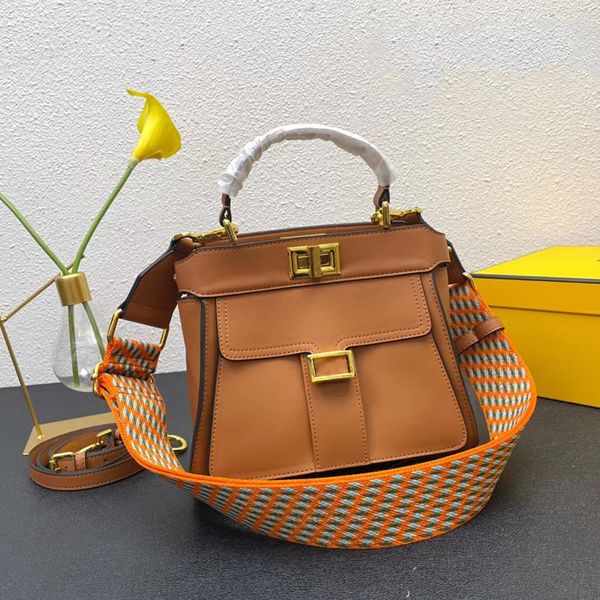 

designer fashion new women's shoulder bag peekaboo small handbag large brand high-quality leather classic handbag women's bag mess