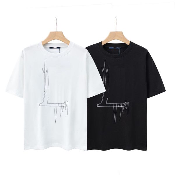 

tshirts designers fashion t shirts  polos mens women t-shirts tees man s casual chest letter shirt luxurys clothing sleeve laurens clothes, White;black