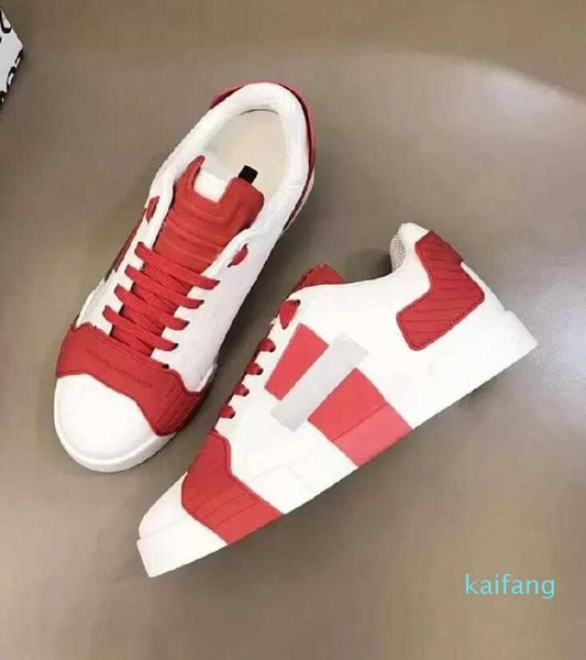 

famous runner brand mens casual shoes calfskin nappa leathers low sneakers shoes for men technical walking design rubber sole outdoor 01