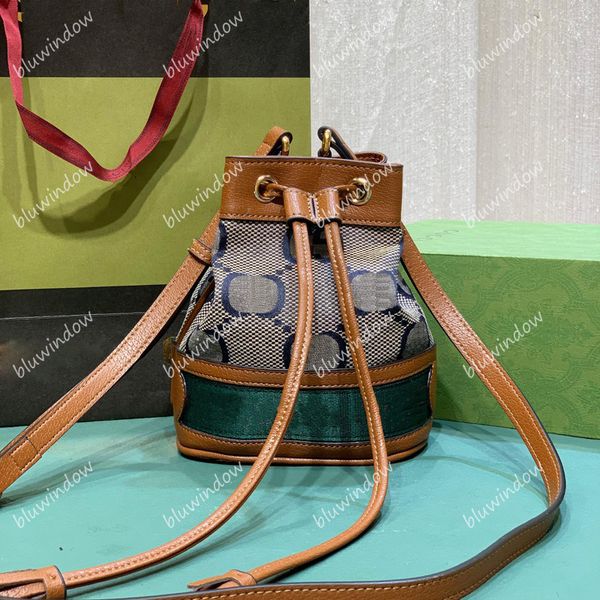 

mini bucket bag women designer ophidia jumbo g string bags cross body street fashion drawstring purse leather strap purses l2304294f
