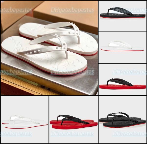

2023 newthe sandals designer luxury slides man women slippers rubber slim straps glossy rivet shoes thong sandal summer beach outdoor flip f, Black