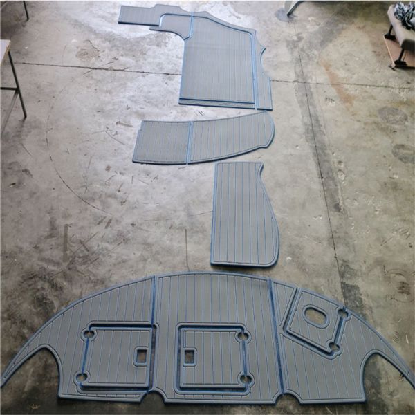 

four winns 358v swim platform cockpit boat eva faux foam teak deck floor pad mat
