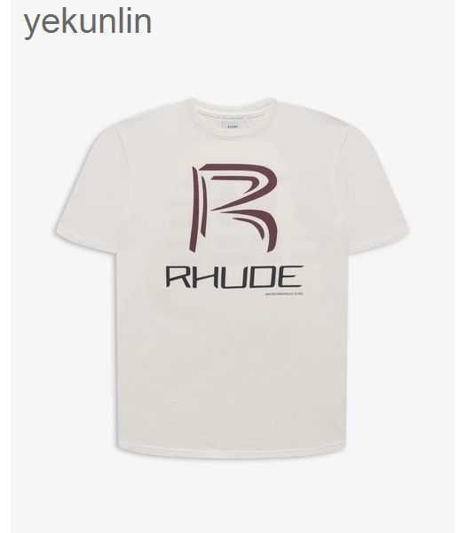 

men's t-shirts 23ss rhude mens t shirt tess designer casual fashion short sleeve europe america men women round neck tshirts us size s-, White;black