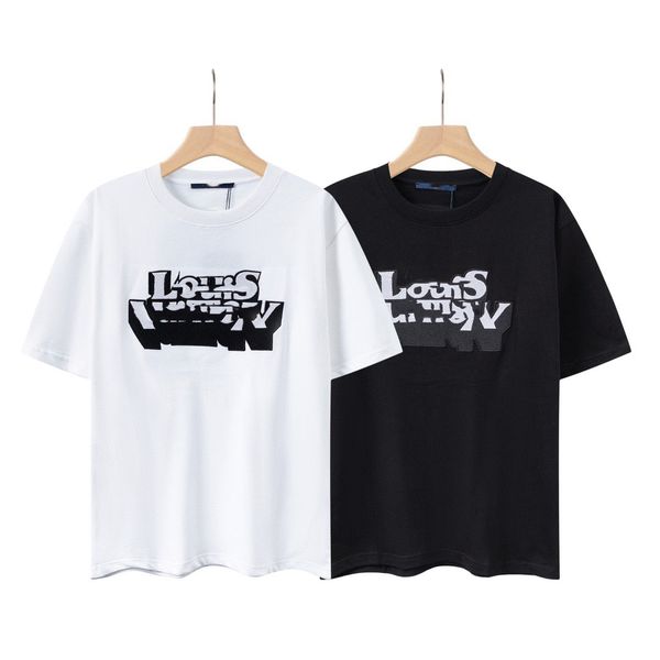 

tshirts designers fashion t shirts  polos mens women t-shirts tees man s casual chest letter shirt luxurys clothing sleeve laurens clothes, White;black