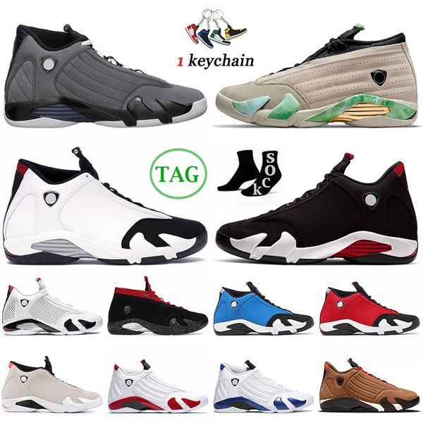 

jumpman 14 14s og basketball shoes men women light graphite fortune black toe red lipstick winterized hyper royal candy cane trainers sneake