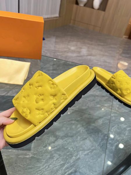 

women rubber high heels platform slide sandal platform slipper pink candy colors outdoor womens beach slides slippers embossed sandals slide, Black