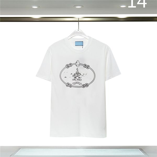 

men's t-shirts fashion men's t-shirt 2023 pradity new cotton soft anti-wrinkle retro decorative printing letters casual student lo, White;black