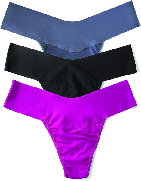

hanky panky breathe natural rise thong 3 pack, Red;black