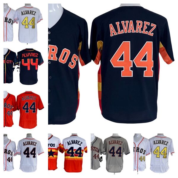 

s-3xl houston astr baseball jerseys 44 yordan alvarez blank men, Blue;black